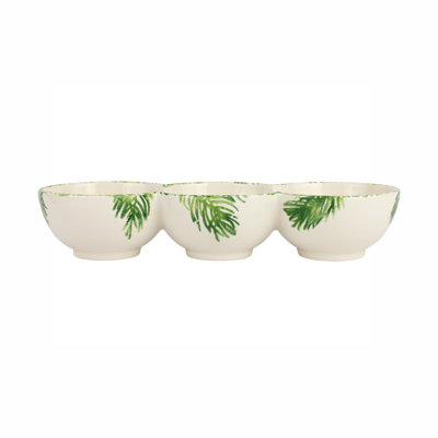 VIETRI Nutcrackers Terra Bianca Condiment Server