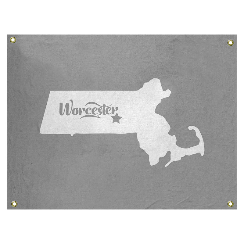 Machine Tapestry - Rod Included, 26" H x 36" W, Gray