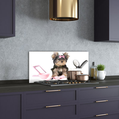 Linlee 50cm W x 100cm L Glass Peel and Stick Panel