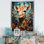 «Teal Fantasy Tall Tale» sur toile