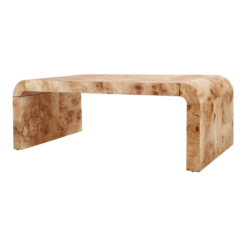 Forland Burl Wood Coffee Table, Natural