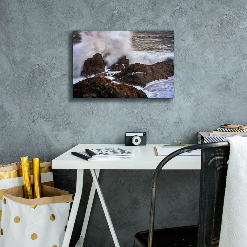 Epic Graffiti 'Ogunquit Tempest' by Rick Berk Canvas Wall Art, 12" H x 18" W