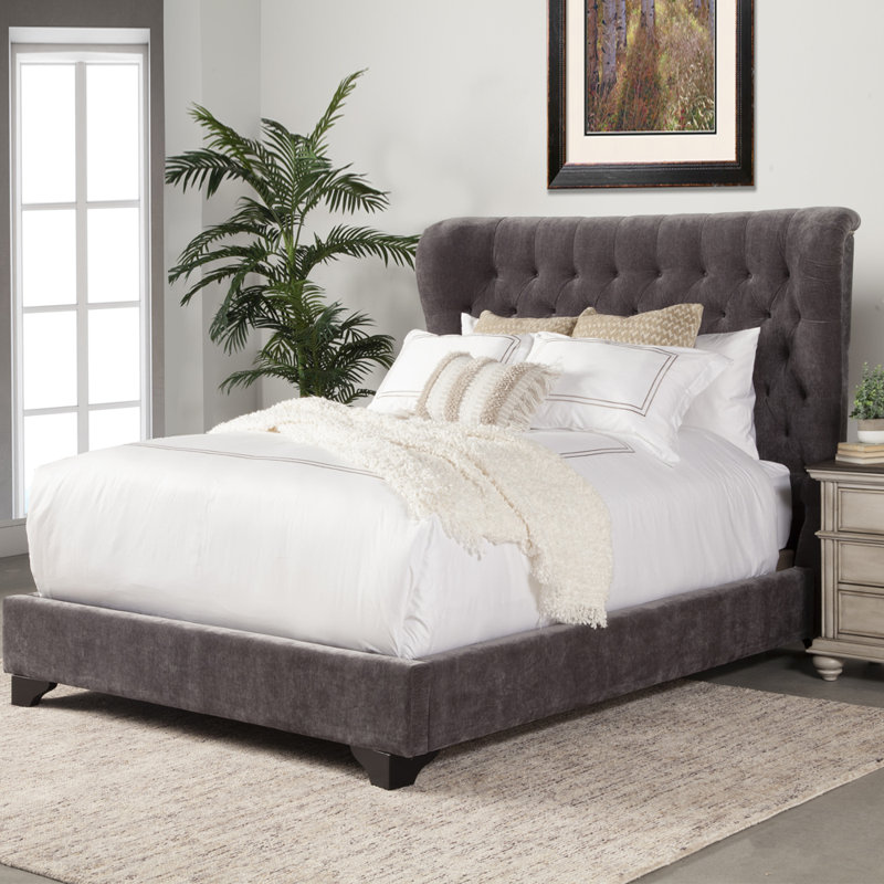 Lit tapissier standard Ato, Naturel, Grand