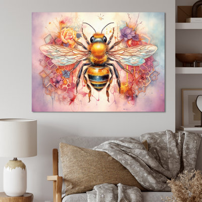Floral Bee I - impressions sur toile