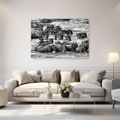 Reproduction d'art mural, art dramatique abstrait, grande transition