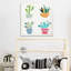 «Cute Cacti», art sur toile-1801270473