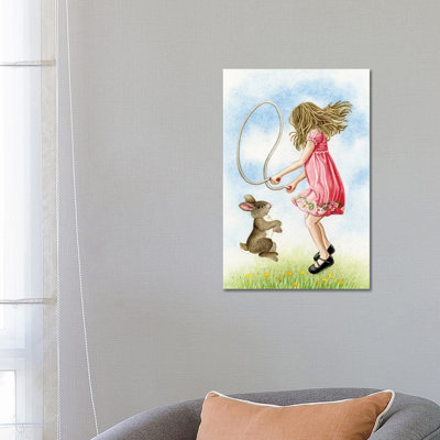 Jumping Rope by Tracy Lizotte - Wrapped Canvas Print