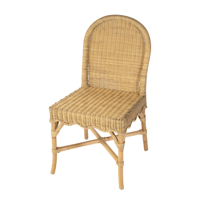 Chaise d'appoint de salle à manger en rotin de 18,5 po de hauteur Lacie
