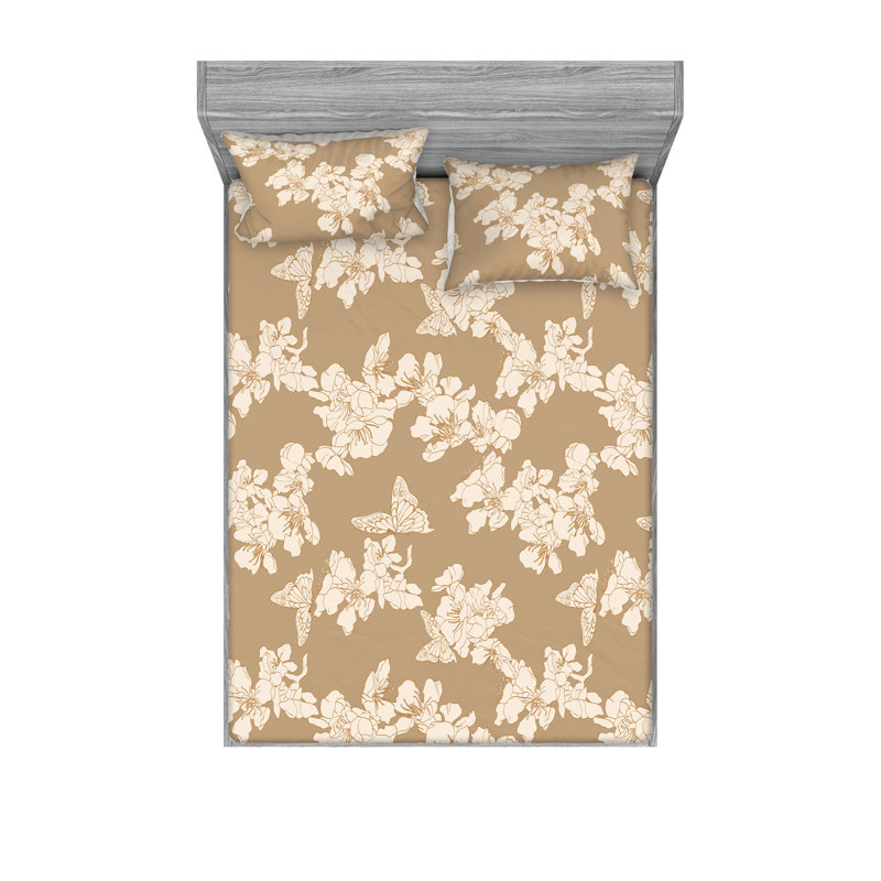 Drap-housse et taie décorative Ambesonne, Ensemble de draps très grand californien avec 2 t
