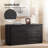 Waynesville Modern 60"W 6-Drawer Oak Wood Dresser with Removable Jewelry Tray-837266676
