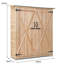 Wooden Storage Shed Garden Patio Tool Cabinet W/ Lockable Doors 140 X 50 X 161Cm