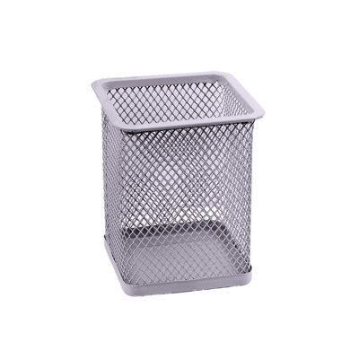 Metal Hollowed Out Desktop Storage Box  Multifunctional Color Mesh Storage Box For Student Stationery