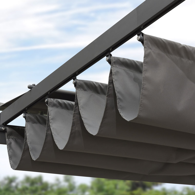 5m x 3.5m Aluminum Pergola, Grey