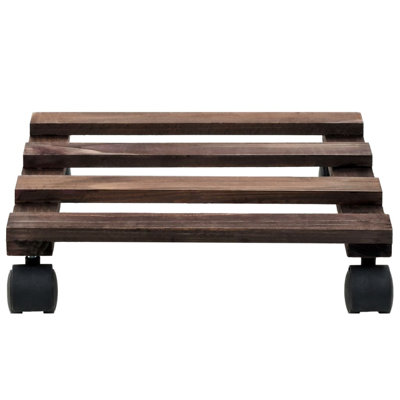 Wood Caddy Plant Stand