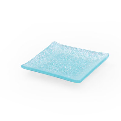 Isenberg Aqua Glass Small Square Plate