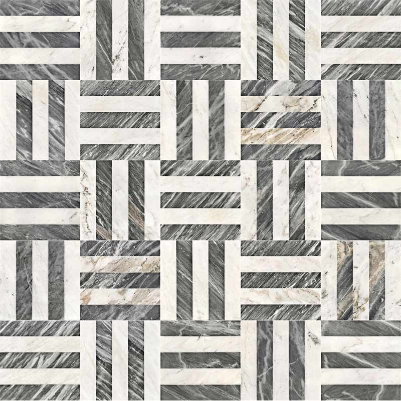 Polished Marble Tile,1 box each pattern 4 pcs