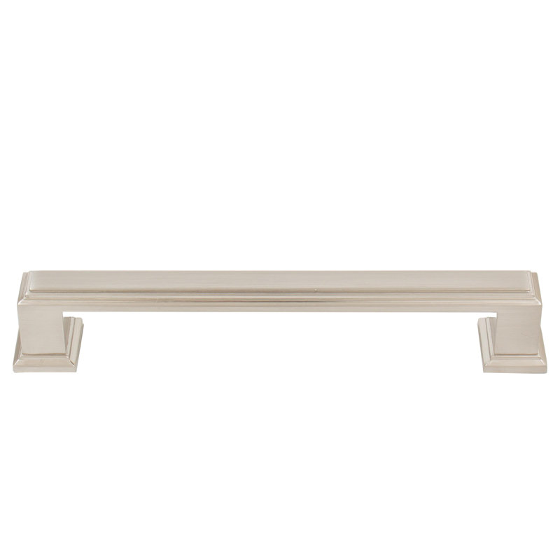 Metropolis Cabinet 5.05" Bar Pull, Satin Nickel