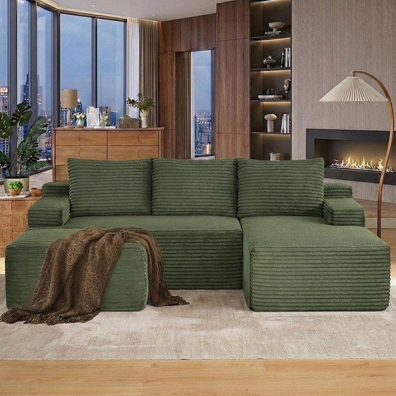 Canapés modulaires confortables Boneless Couch pour le salon, canapé modulaire en U en forme de nuage, canapé modulaire minimaliste avec assise profonde