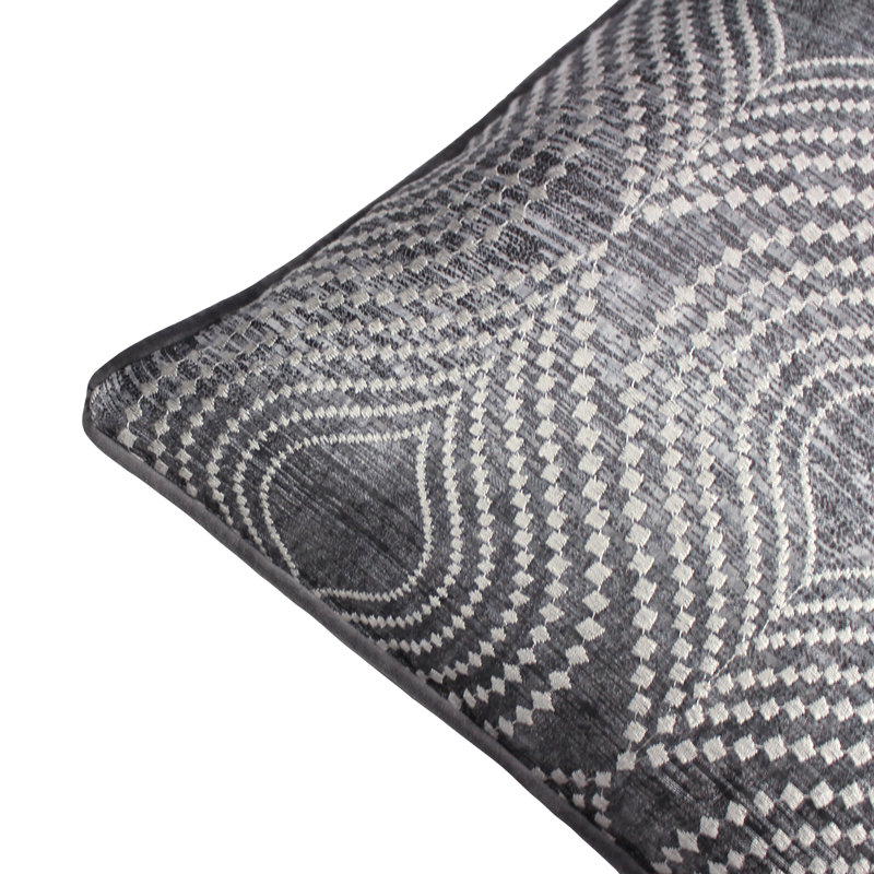 Calloway Geometric Square Cushion, Polyester/Polyfill