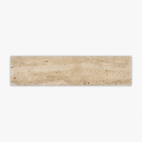 Ivory Brushed 4x16 Travertine Tile