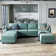 U shaped Sleeper Sectional Modular Sectional Sofa with Chaise