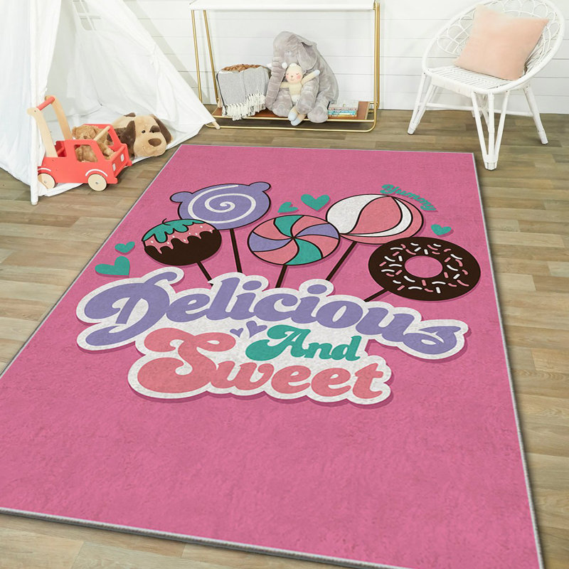 Luxurious Area Carpet (3.3 x 5.9 ft), 100% Polyester, 740 g/m² | Non-Slip Felt Underside, Laminated Sponge for Comfort | Antibacterial, Easy to Clean, Machine Washable | Perfect for Living Room & Bedroom Décor