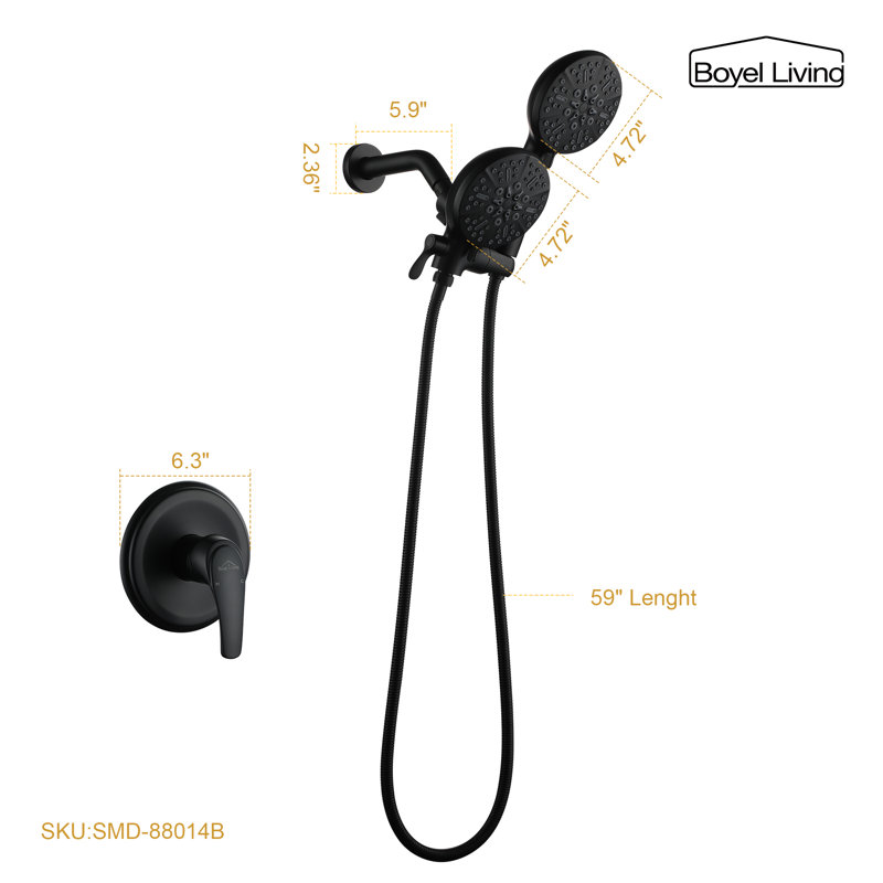 Dual Shower Head 2.5 GPM GPM