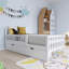 Lit plateforme simple en bois avec garde-corps et deux tiroirs de rangement-1744906957-1744906959