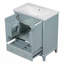 Ensemble de meuble-lavabo 30 po avec lavabo, armoire de salle de bain multifonctionnelle avec portes et tiroir, structure solide et panneau de fibres à densité moyenne-111793990