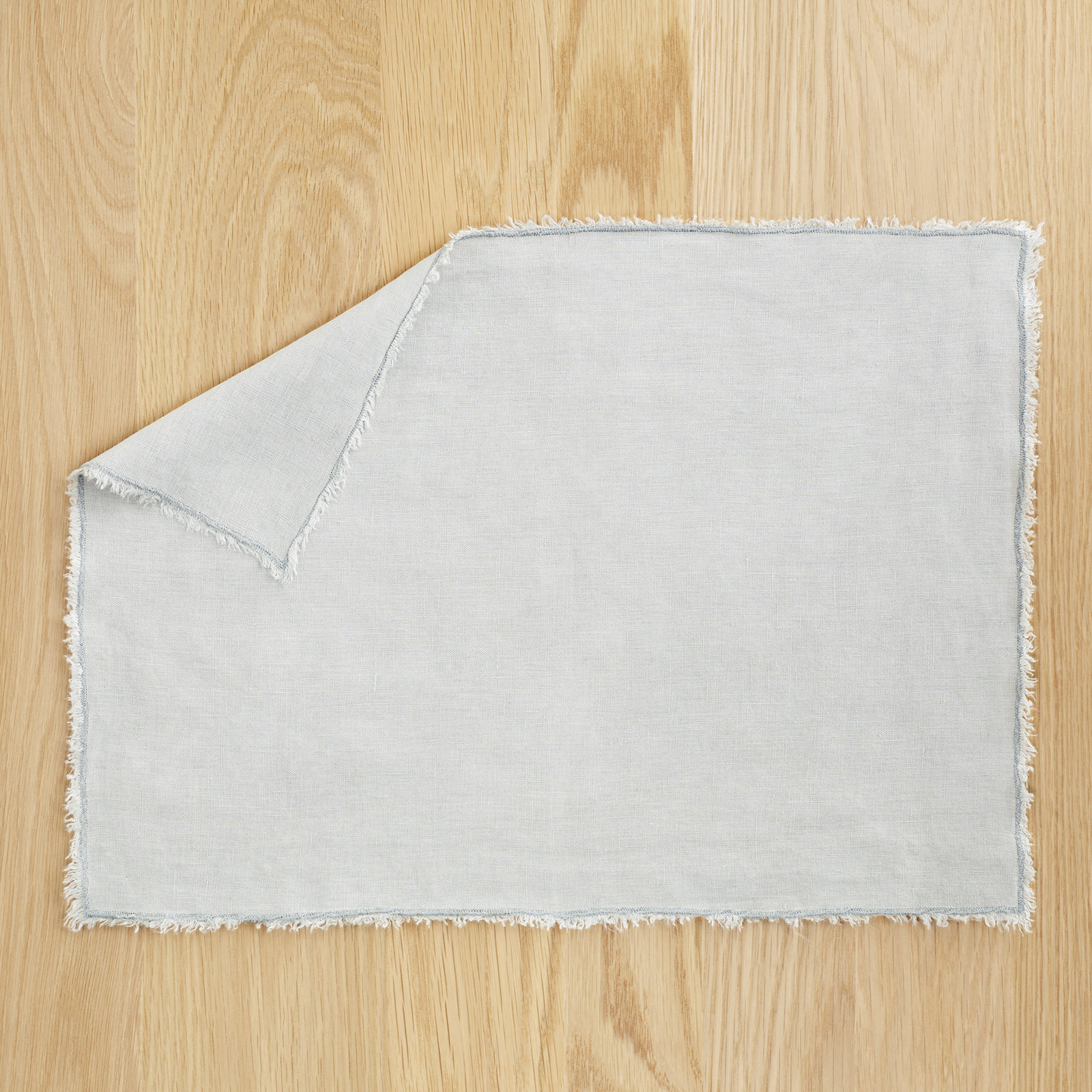 Zadia Reversible Linen Placemat, Blue/Gray