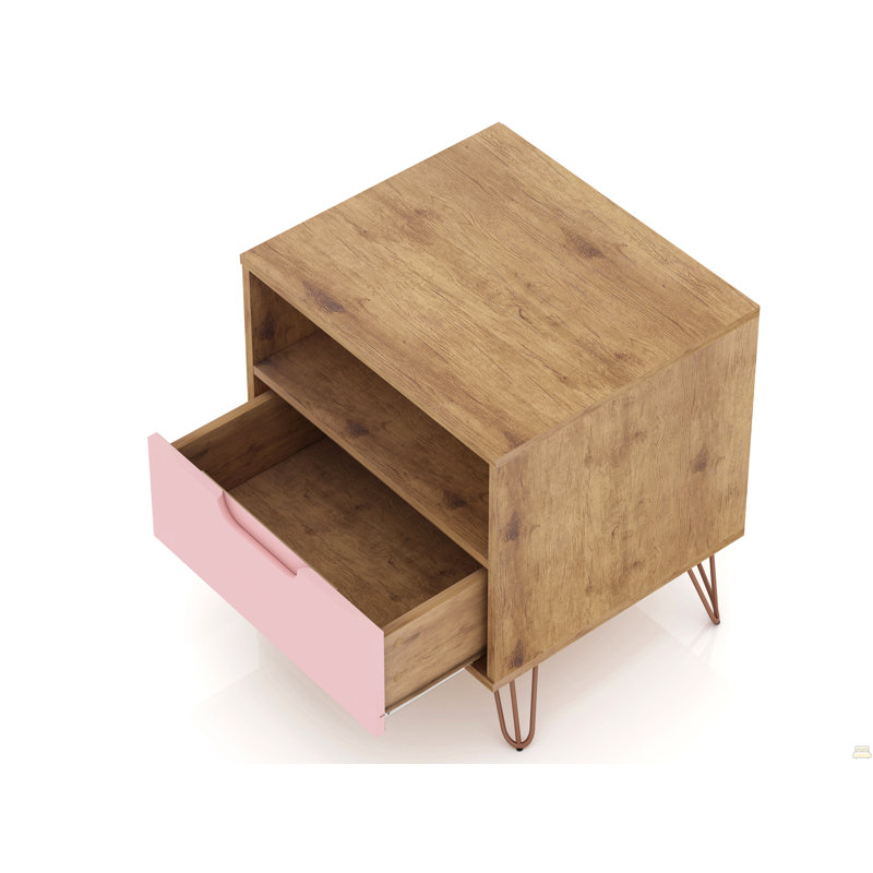 Table de chevet 20 po (1 tiroir), Rose