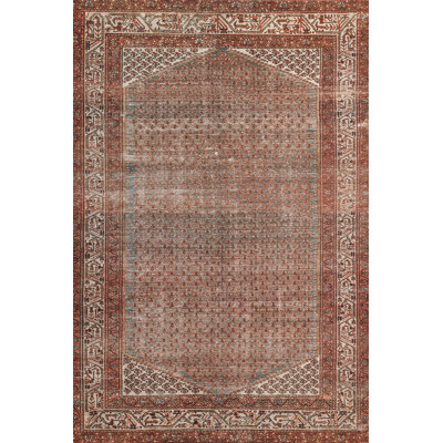 Tapis campagnard en polyester de style campagnard Bungalow Rose