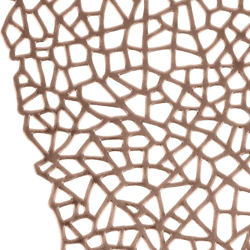 Geometric Round Placemat, Rose Gold