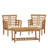2 CLUB CHAIRS + TABLE