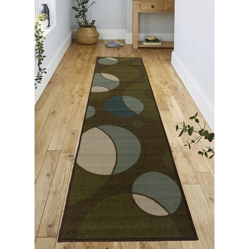 Tapis à motif géométrique antidérapant, Tapis de couloir 1 pi 11 po x 6 pi 11 po