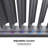 16 Ft. W X 10 Ft. D Aluminum Louvered Pergola,Aluminum Outdoor Pergola with Adjustable Louvers Roof for Patio Deck Porch Yard
