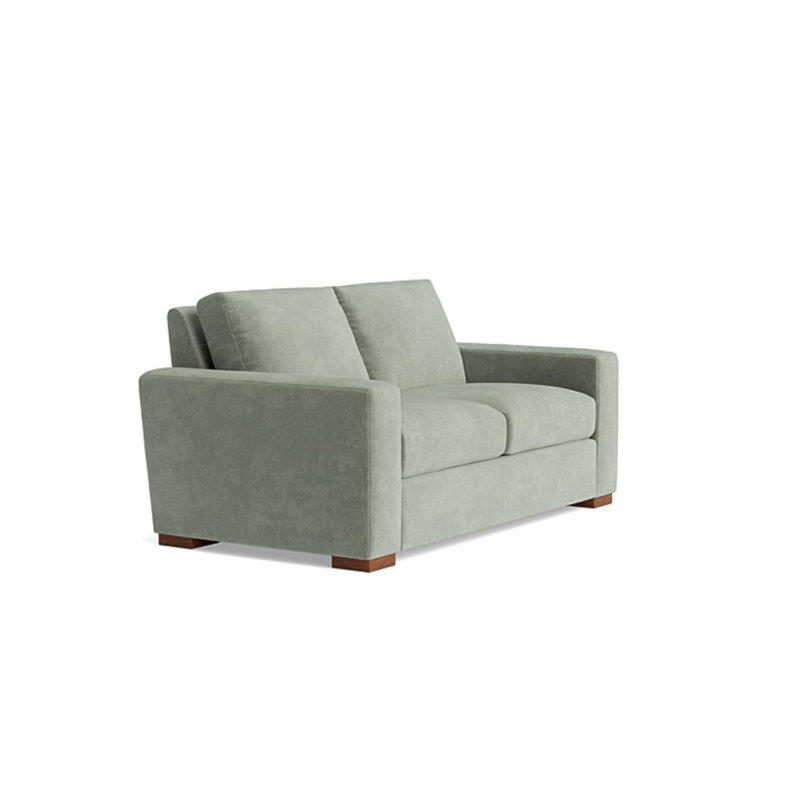 Couch Potato Loveseat (70"), Velvet - Sage