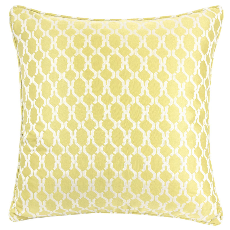 Amelise Geometric Throw Pillow, Green