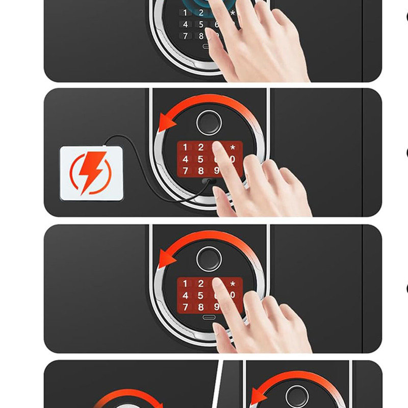 Fireproof Safe Box For Home, Large Document Safe With Keypad, Anti-Theft Dual Alert, Mute Mode, Digital Security Safe