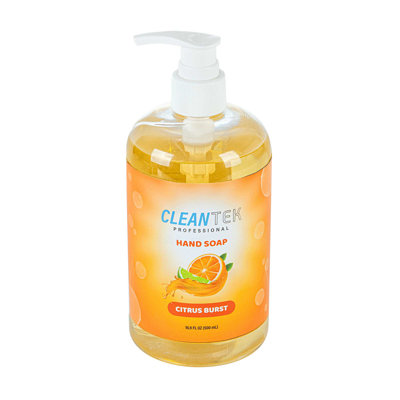  Savon liquide pour les mains, paquet de 24, 16,9 oz, pompe à savon parfumée aux agrumes pour peaux sensibles