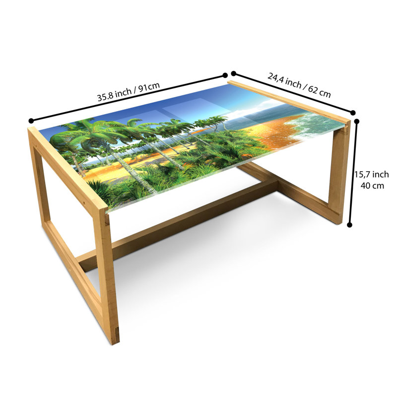 Jaes Sled Coffee Table, 90cm H x 62cm W x 40cm D