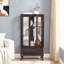 Armoire vitrée avec porte vitrée Curio