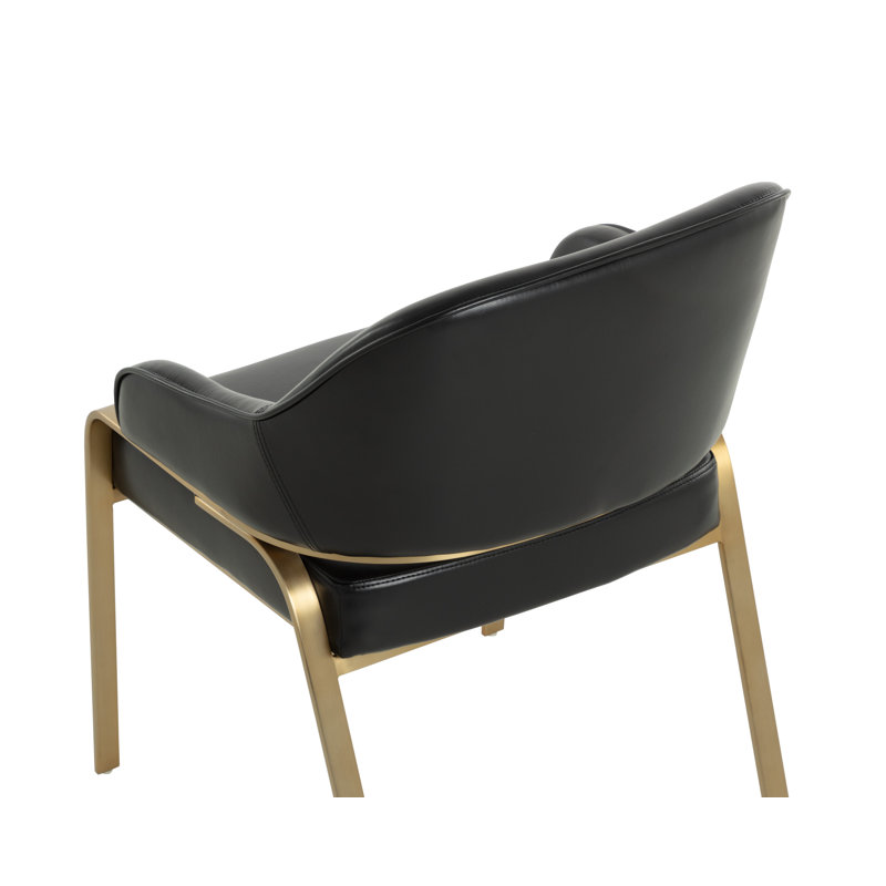 Fauteuil en similicuir H 19 po Affinia, Noir