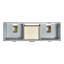 Meuble-lavabo à double cuve rectangulaire de 66 po avec comptoir en quartz de Carrare Ariel Kelly-105988557