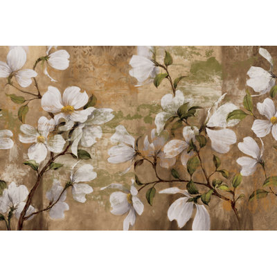 Traditional Painty Flowers - Wrapped Canvas Painting