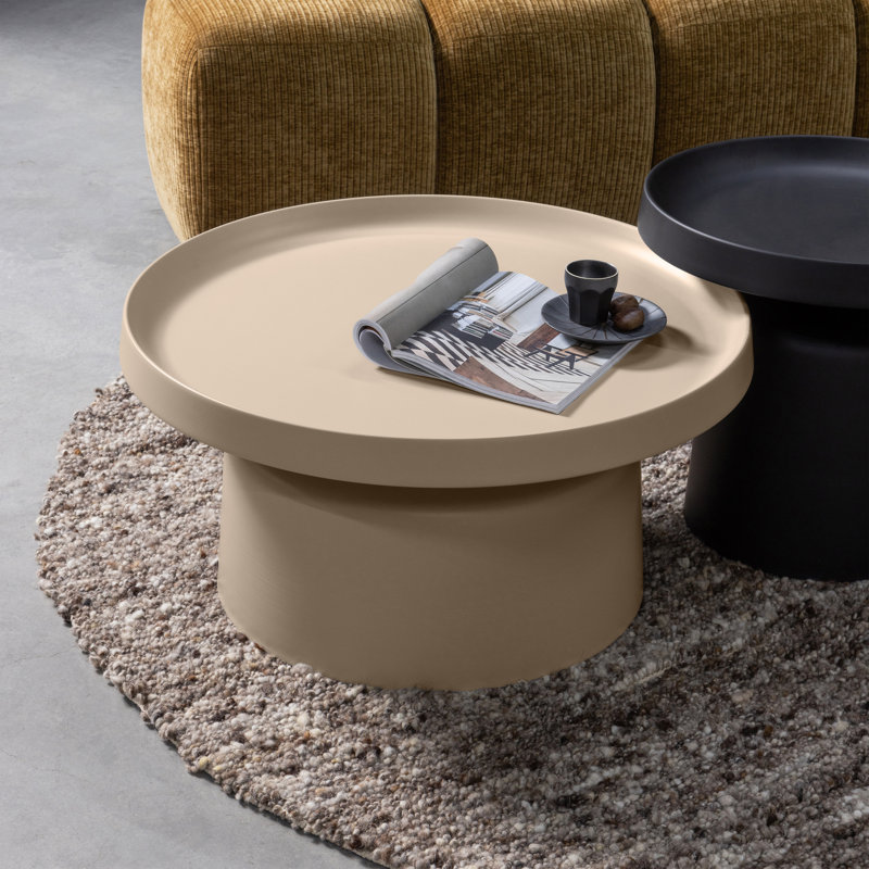 Peer Tray Top Pedestal End Table