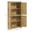 Rangement de cuisine en rotin avec tablette réglable 64 "Cabinet