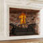 19.4" Steel Fireplace Grate with Ash Tray Pan, Wood Stove Log Grate for Chimney Hearth