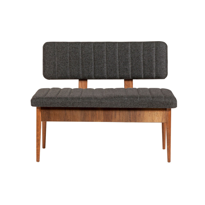 Banc rembourré Helle, Noyer / anthracite