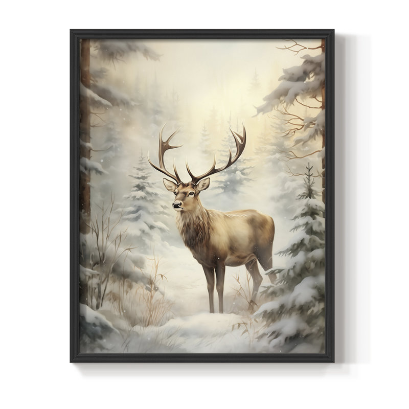 «Christmas Holiday Art», reproduction encadrée DCXC, H 30 po x l 24 po, Noir, noir, noir, noir